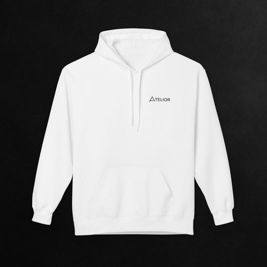Atelior Branded Hoodie — Minimal Logo Pullover