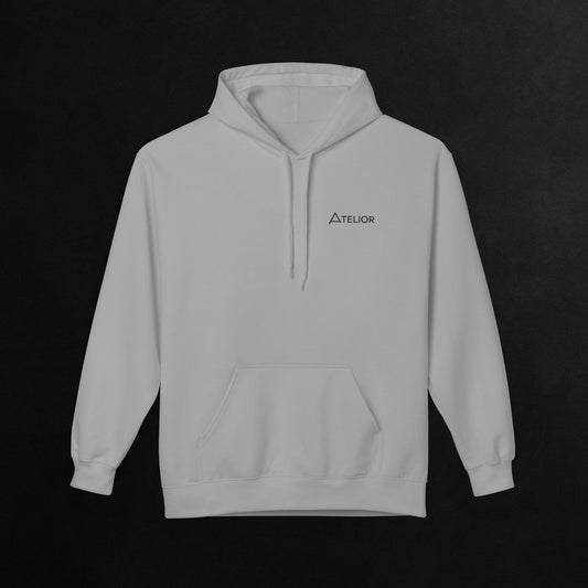 Atelior Branded Hoodie — Minimal Logo Pullover
